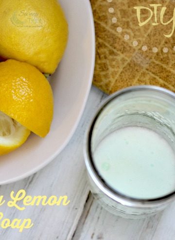 DIY Sudsy Lemon Soap Recipe and Palmolive Sweepstakes