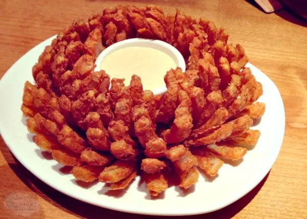 Blooming Onion at Outback Steakhouse. 