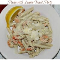 Pasta with Lemon-Basil Pesto Recipe #PastaFits #MC #sponsored