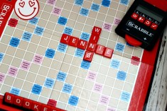 Electronic scoring Scrabble #Hasbro