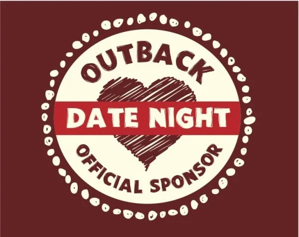 Outback Date Night Official Sponsor badge. 