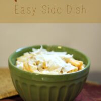 Mac and Cheese Pasta Side Dish Recipe