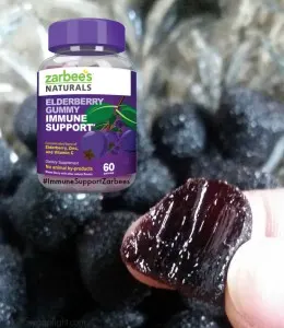 Zarbee's elderberry gummies. 
