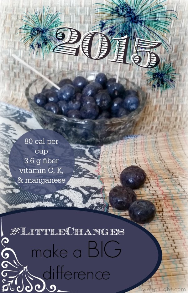 Blueberries are a healthy snack for making #LittleChanges this New Year #IC #sponsored