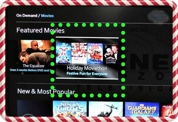 Holiday movies on Xfinity. 