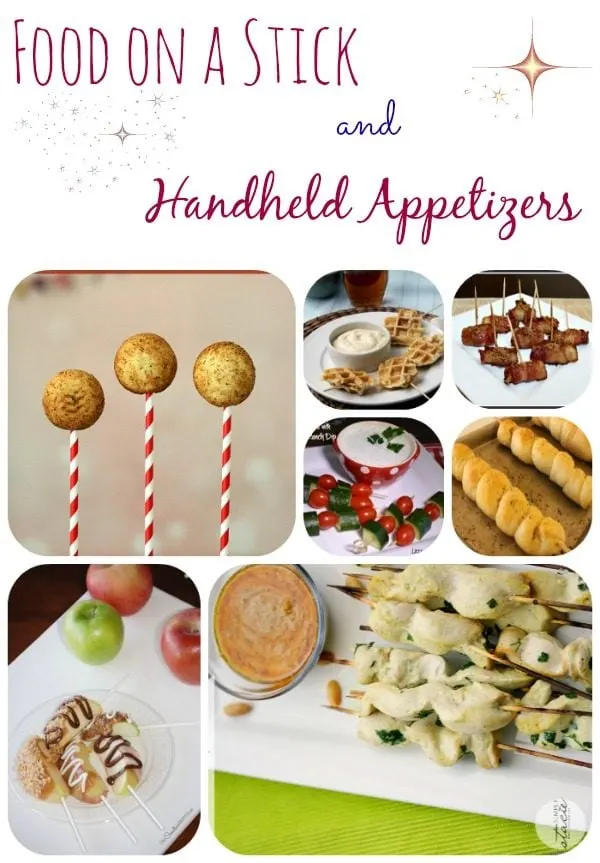 Food on a Stick and Handheld Appetizers Recipe Roundup