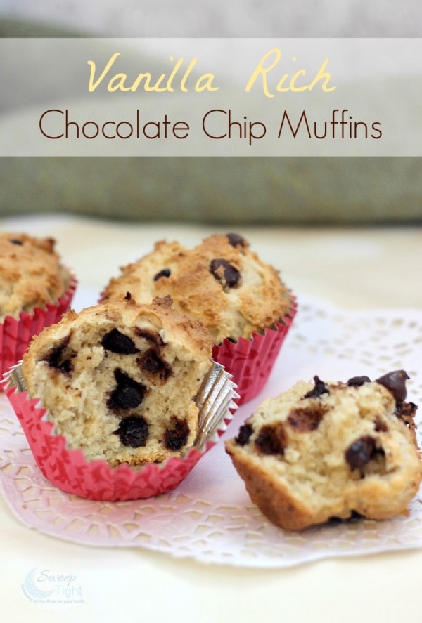 Vanilla Rich Chocolate Chip Muffins Recipe