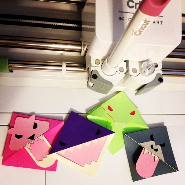 Animal bookmarks made with the Cricut. 