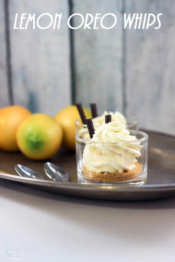 Lemon Oreo Individual Cheesecakes