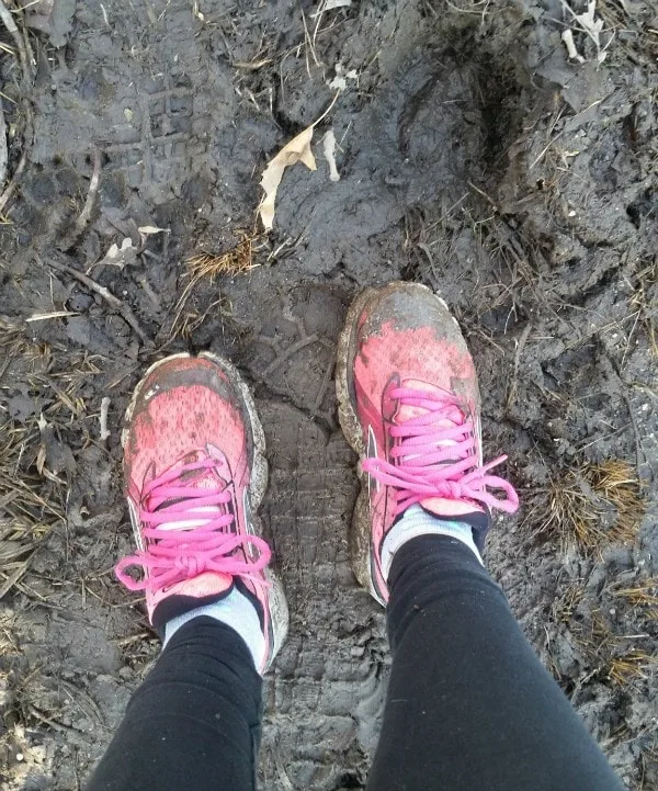 I LOVE running in mud! It's so soft on the joints! #Mudderella2015 #IC #ad