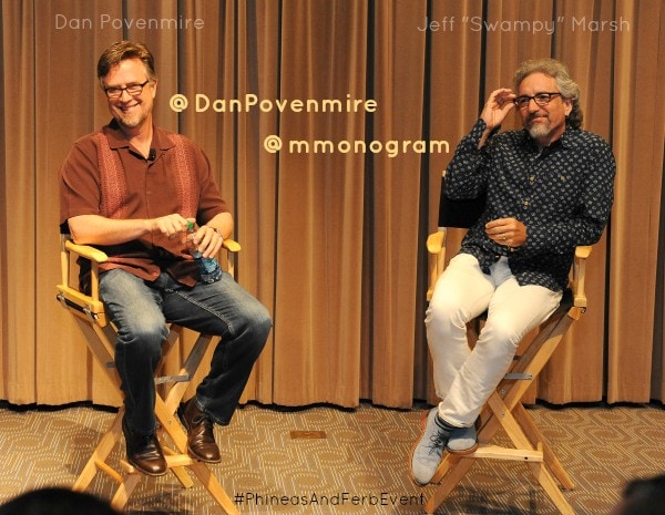DAN POVENMIRE (CO-CREATOR/EXECUTIVE PRODUCER, "PHINEAS AND FERB"), JEFF "SWAMPY" MARSH (CO-CREATOR/EXECUTIVE PRODUCER, "PHINEAS AND FERB")