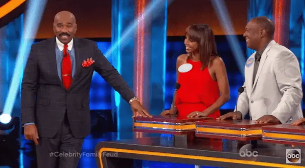 Funny Steve Harvey on Celebrity Family Feud.