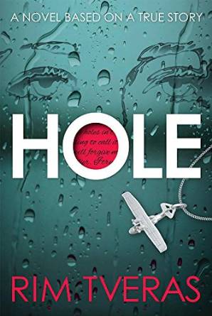 HOLE the book cover. 