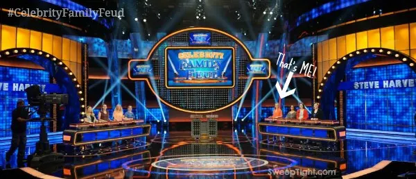 I'm on set of Celebrity Family Feud!