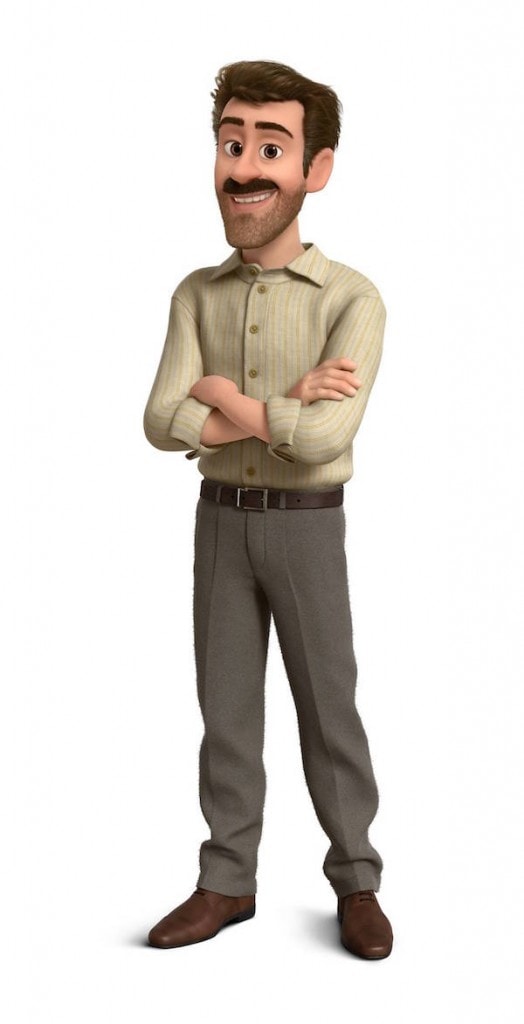 Kyle MacLachlan as voice of Riley's dad in Inside Out. 