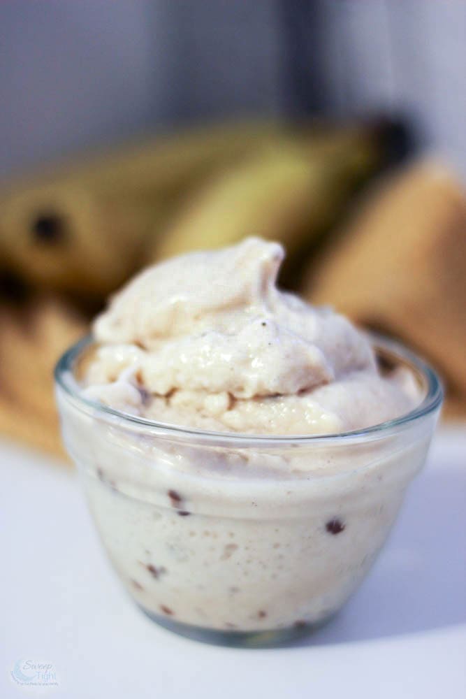 Banana Ice Cream Recipe with Nutella Chunks