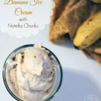 Banana Ice Cream Recipe with Nutella Chunks