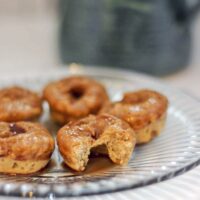 Donut Recipe - Baked Mini Coffee Doughnuts with Cocoa Glaze