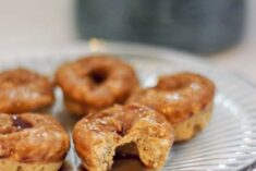 Donut Recipe - Baked Mini Coffee Doughnuts with Cocoa Glaze