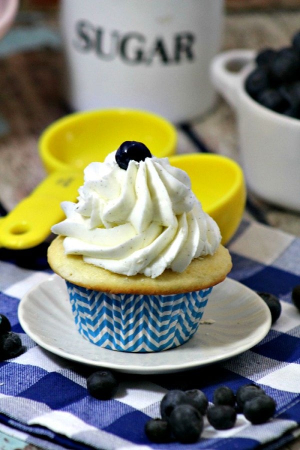 Blueberry pie filled Cupcake 3-4