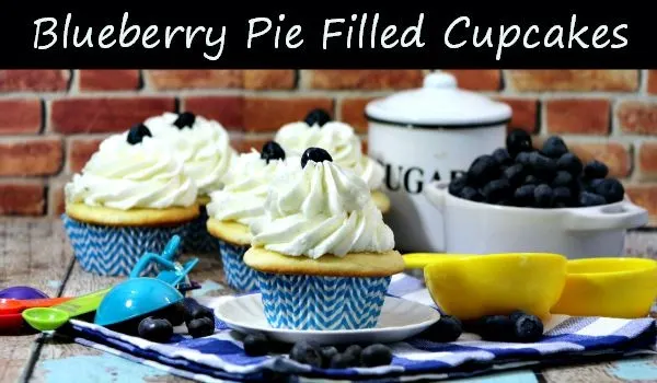 Blueberry Pie Filled Cupcakes Recipe
