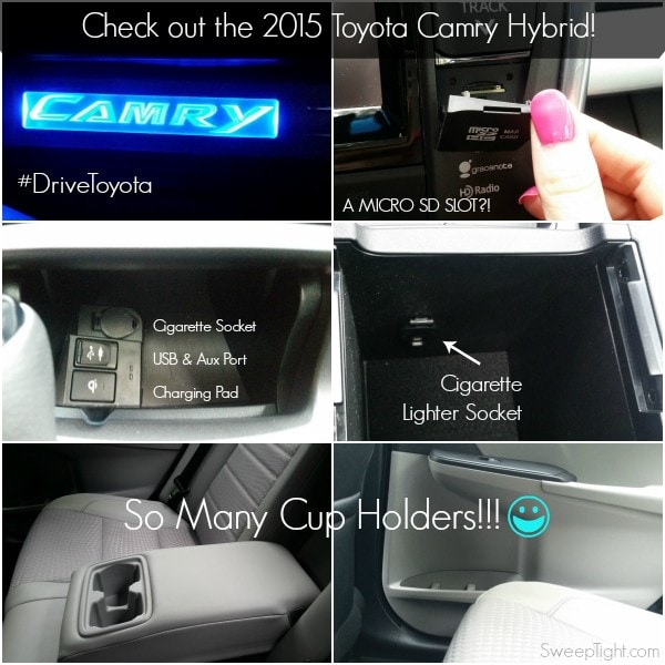 My favorite creature features in the Toyota Camry Hybrid car #DriveToyota #spon