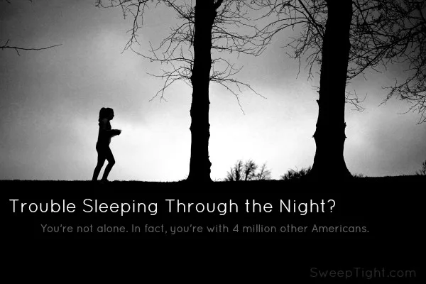 If you have trouble sleeping through the night, you're not alone. #IC #ad