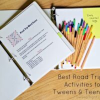 Road Trip Activity binders for tweens and teens #MFRoadTrip