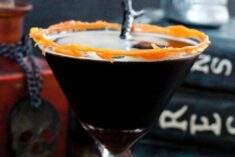 Coffee Martini Recipe with Melted Candy Corn