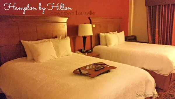 Pillows for DAYS!!! Hampton by Hilton in downtown Louisville.