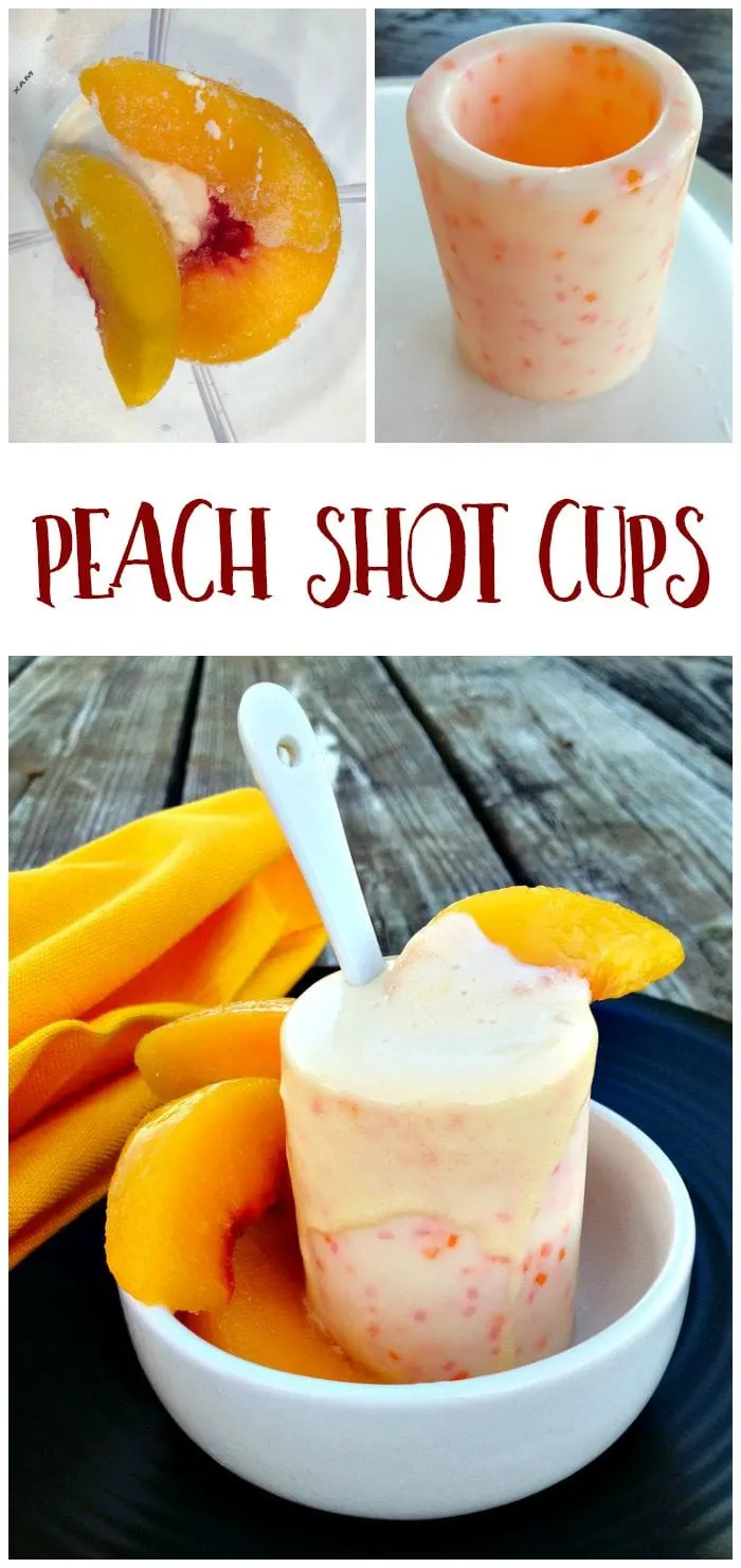 Peach Milkshake in White Chocolate Cup with Peach & Pink Sprinkles