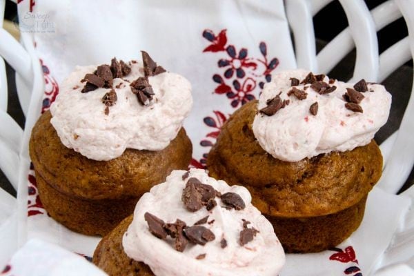 Chocolate Chip Pumpkin Muffins with Cranberry Buttercream Recipe