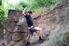 Adam climbing