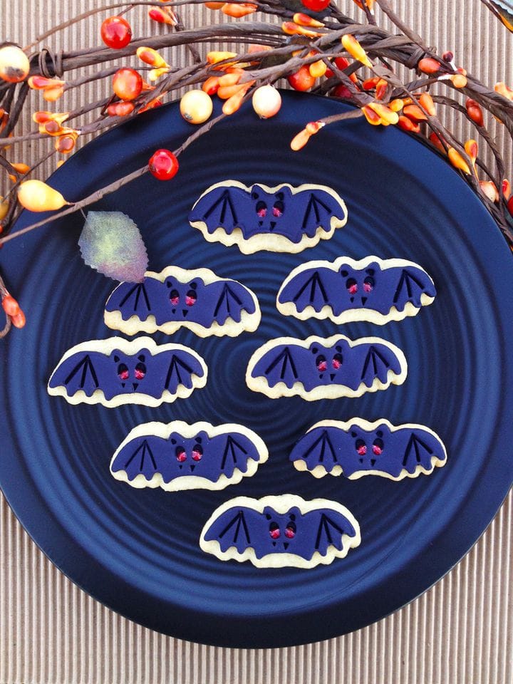 Bat Sugar Cookies Recipe for Halloween