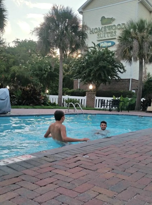 The pool at Homewood Suites Charleston South Carolina #MFRoadTrip