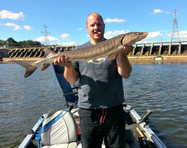Mike Sturgeon Fishing Lake Wisconsin