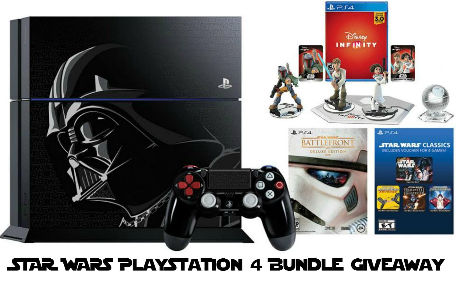 Enter to win a Star Wars Darth Vader PS4 Playstation 4 Bundle!