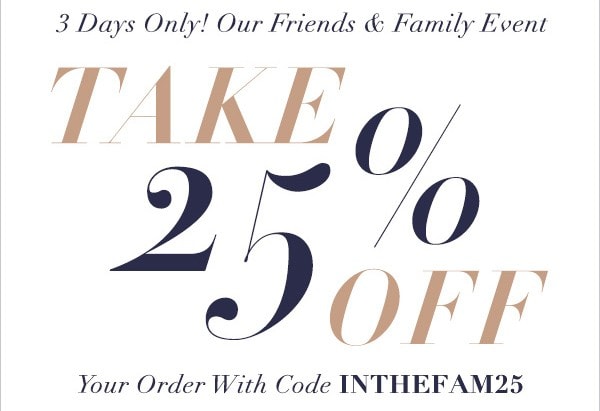 Shopbop Friends and Family Sale