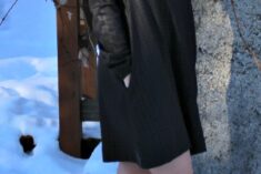 Me wearing Sorel Winter Boots