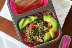 This easy salmon salad recipe is perfect for clean eating on the go. Makes a perfect and satisfying lunch. #PinkUpYourLunch #nationalsalmonday #ad