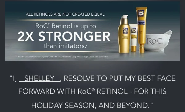 Never stop smiling! Make the #RoCRetinolResolution with me and start a daily healthy skincare routine. #IC #ad