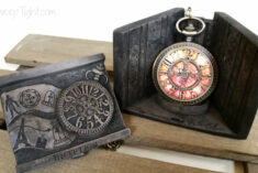 The collectible Starling Steampunk Pocket Watch comes in a limited edition resin box designed by Disney artist Terri Hardin Jackson. Just gorgeous.