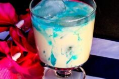 Blue Mixed Drink Recipe - Blue Snowball