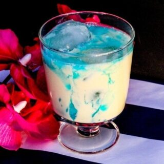 Blue Mixed Drink Recipe - Blue Snowball