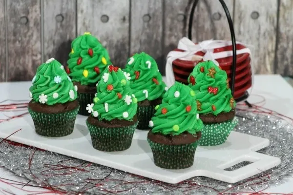 Christmas Tree Cupcakes Recipe