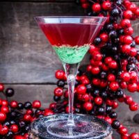 Green Candy Cane Crush Peppermint Martini Recipe