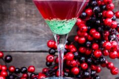 Green Candy Cane Crush Peppermint Martini Recipe