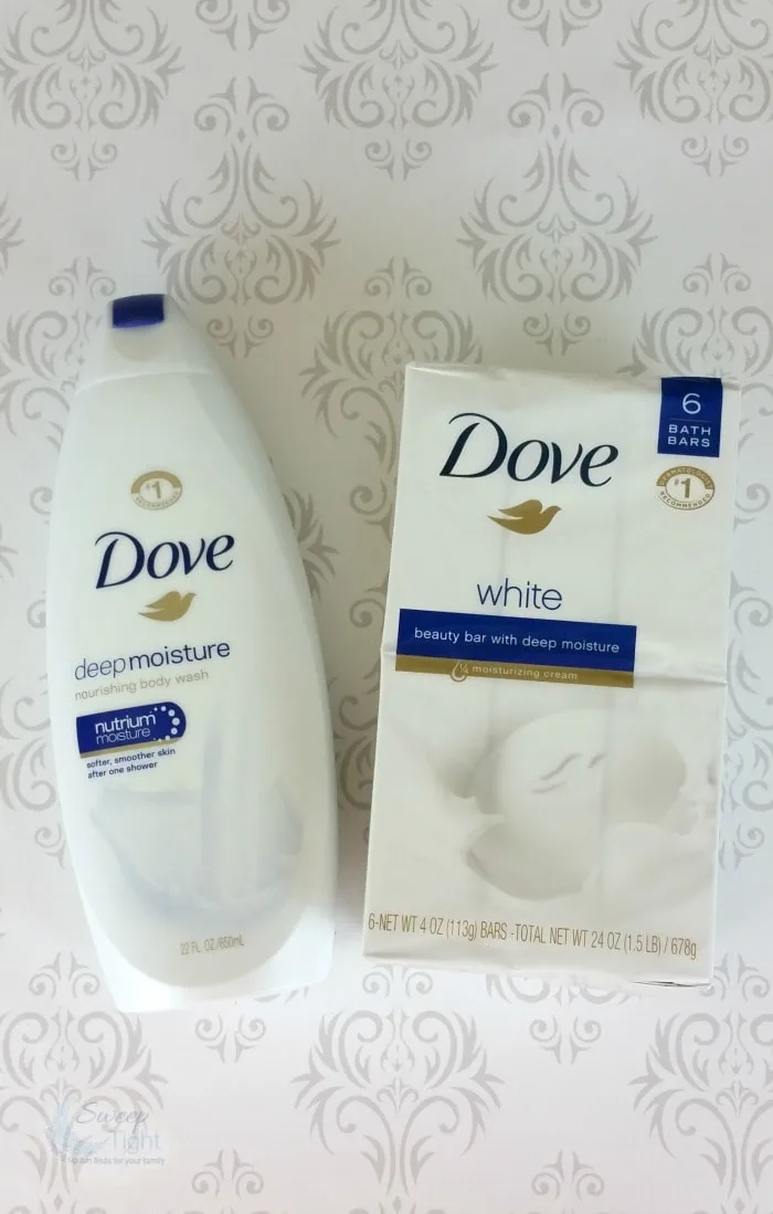 Dove body wash and beauty bars. 