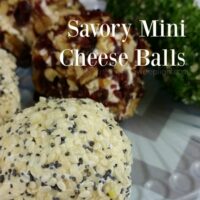 Savory Mini Cheese balls recipe make for quick easy appetizers