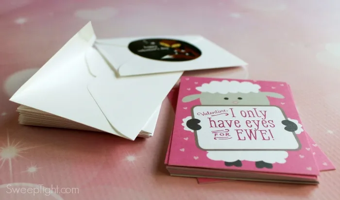 stack of Valentine's day cards